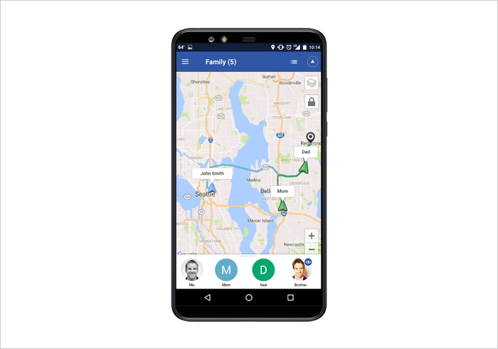Glympse GPS tracking app