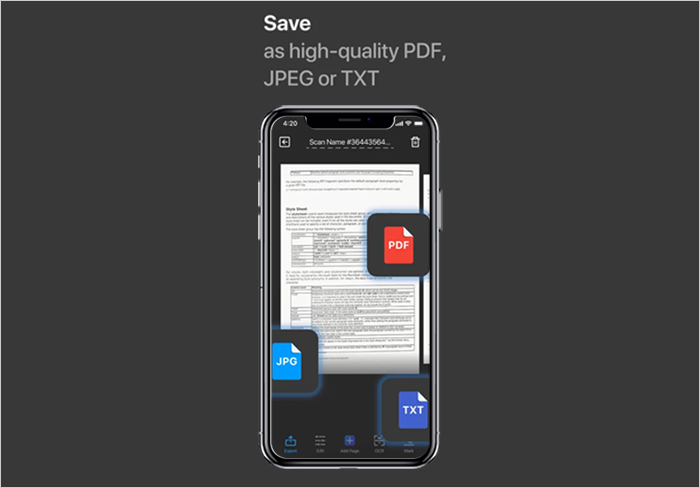 Convert document in PDF and JPEG
