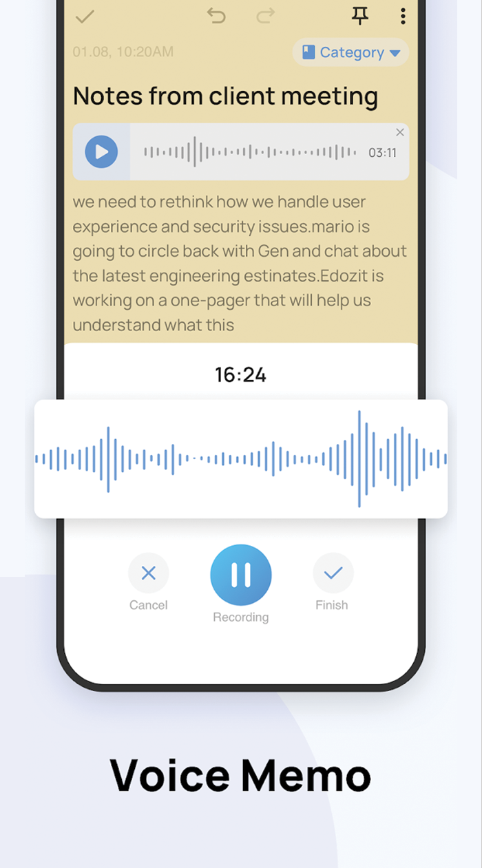 Audio Memos