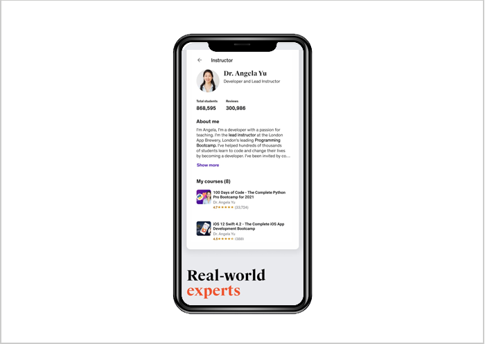 Udemy app