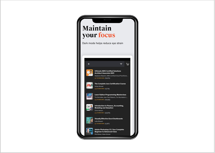 Udemy app
