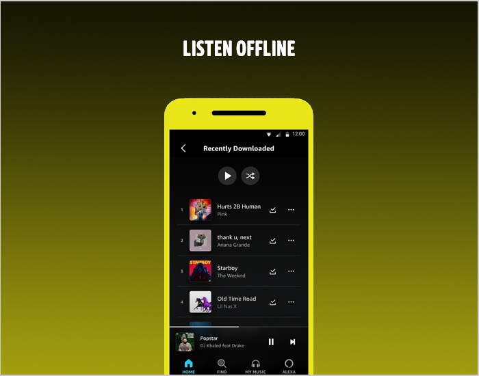 Amazon Prime music app