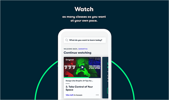 Skillshare online app