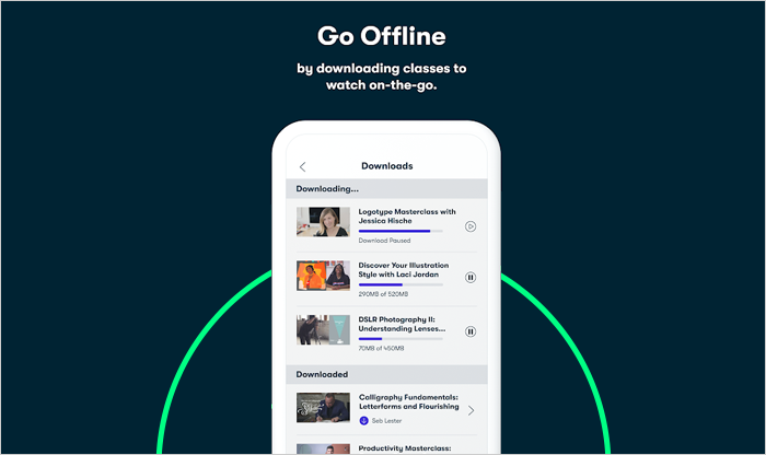 Skillshare online app