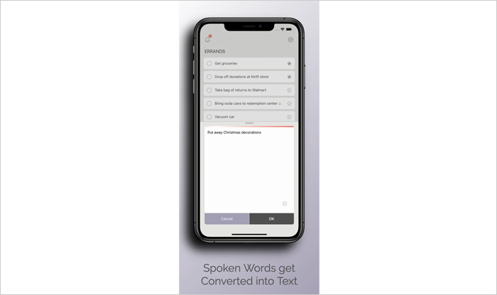 spoken words get converted into text