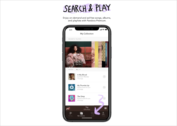 Pandora Music app