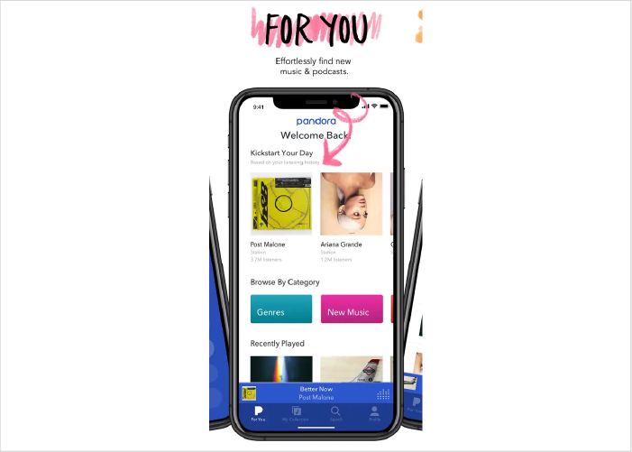 Pandora Music app