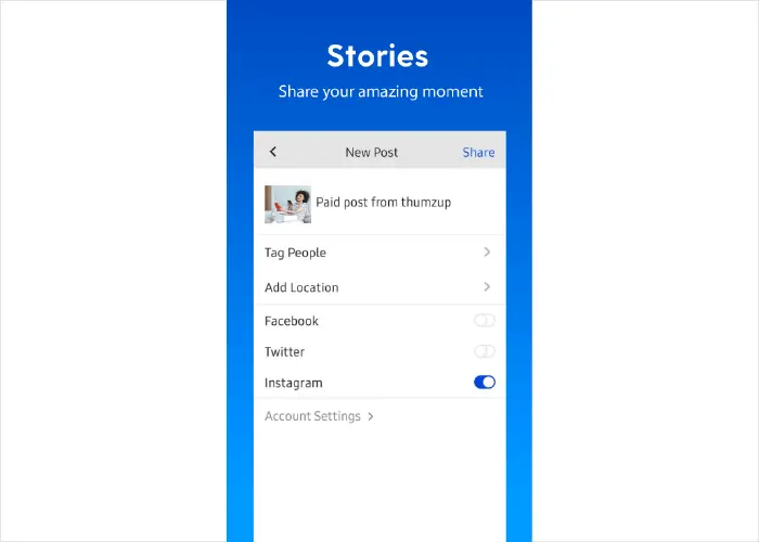 Thumzup app