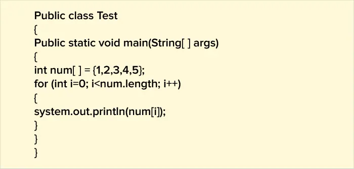 new array in java
