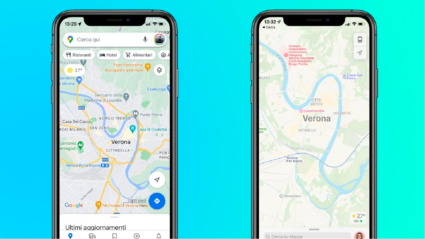 Apple Maps vs Google Maps -Â Map Graphics