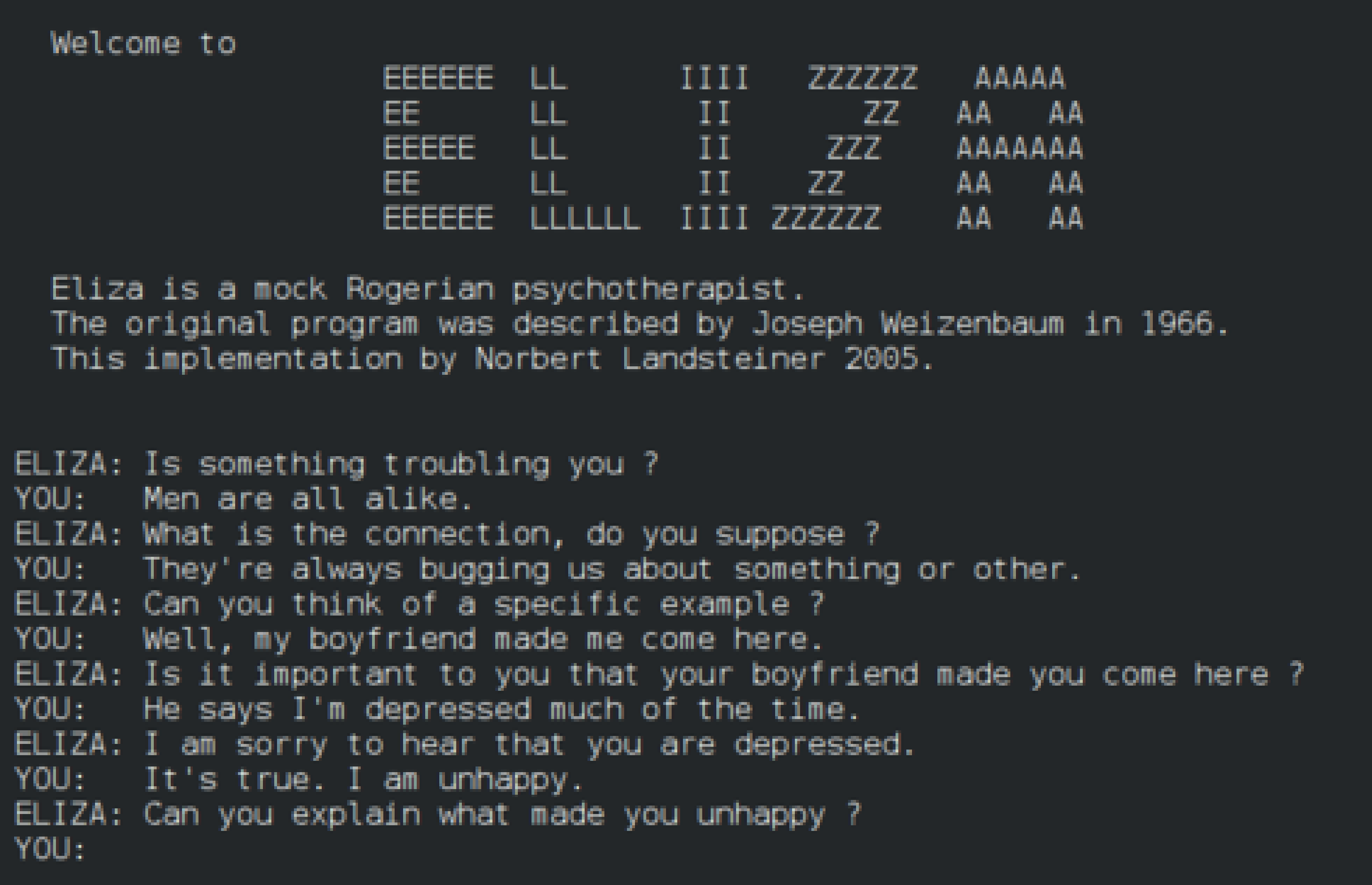 eliza interface