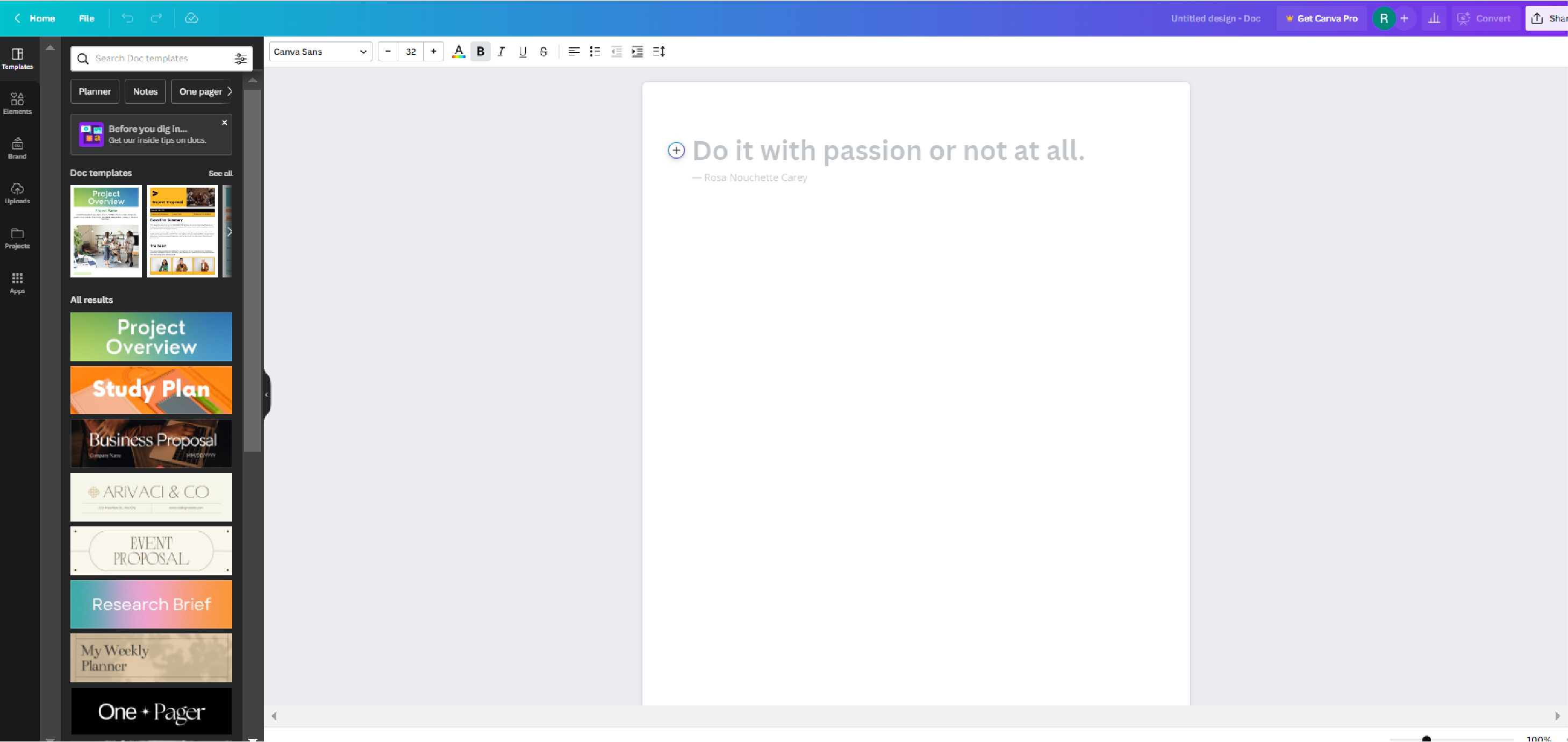 magic writer canva