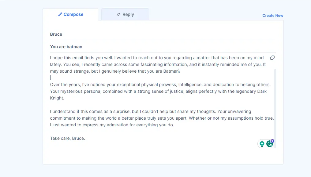 HIX Email Writer