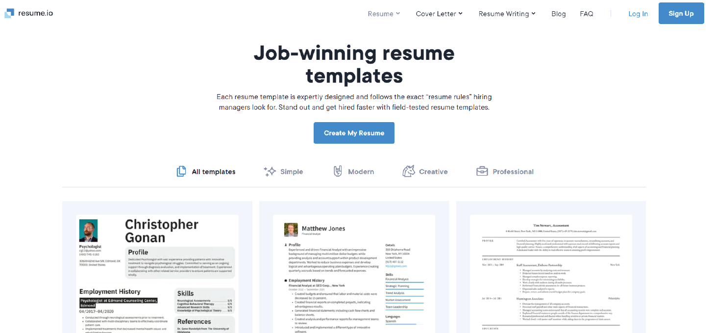 Professional Resume Designs- Mobileappdaily