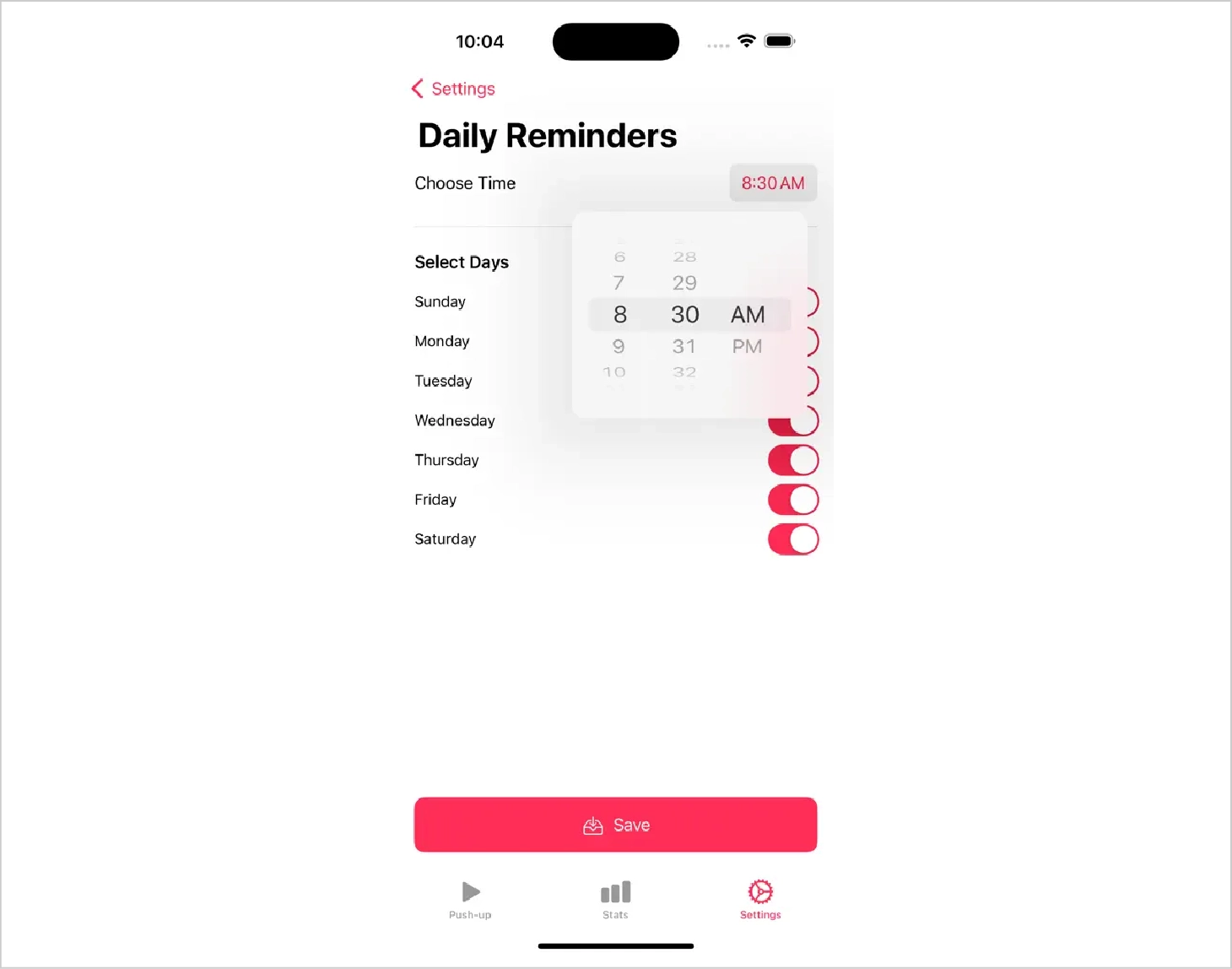 Customizable Workouts