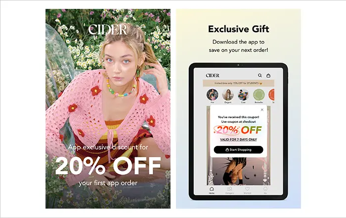 Cider App Discounts