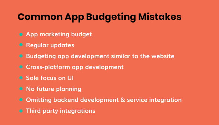 Major App Budgeting Mistakes