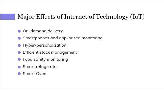 Major Effects of Internet of Technology (IoT)Â