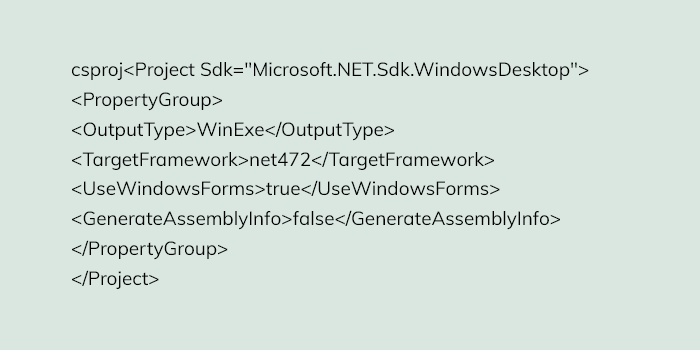 SDK -style .csproj