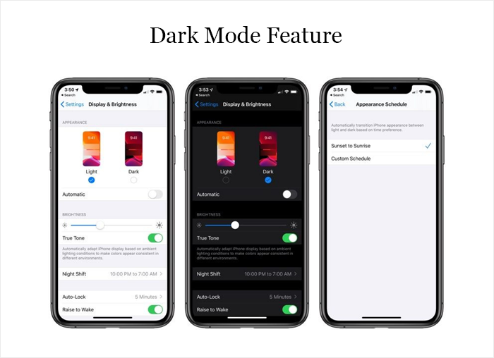 iOS Dark Mode Feature