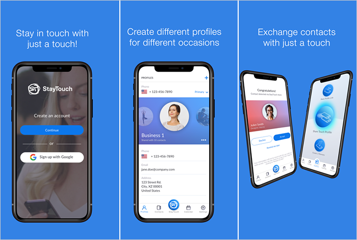 StayTouch mobile app