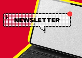 Newsletter subscription illustration - Stay updated with latest mobile app trends and insights
