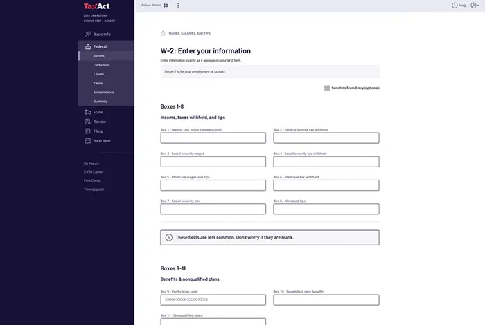 Tax Filing Options