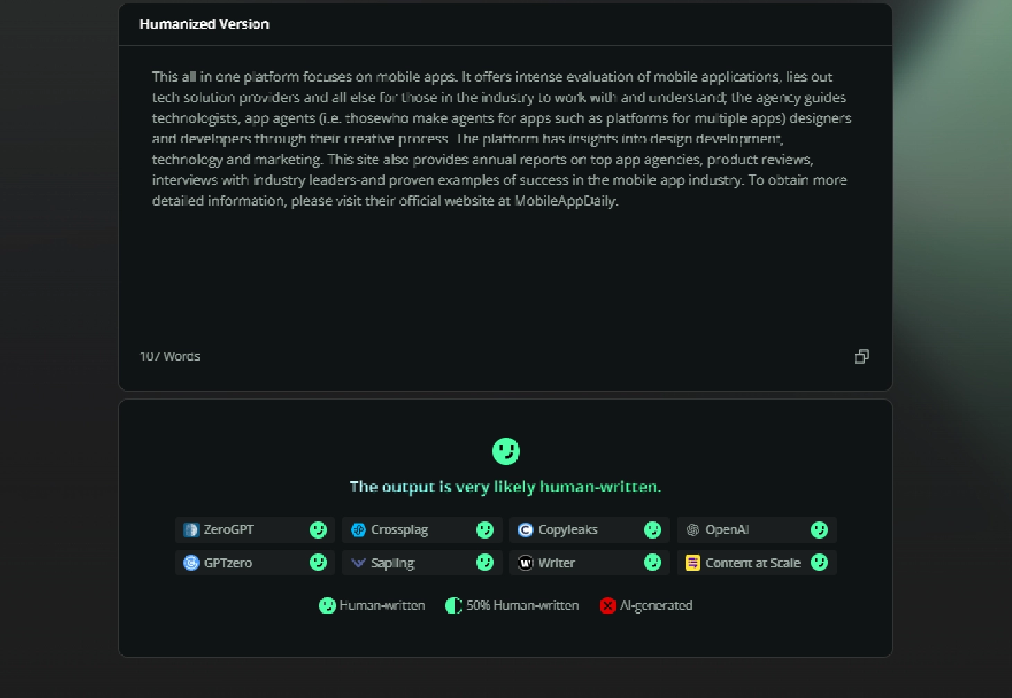 features offered by Humbot