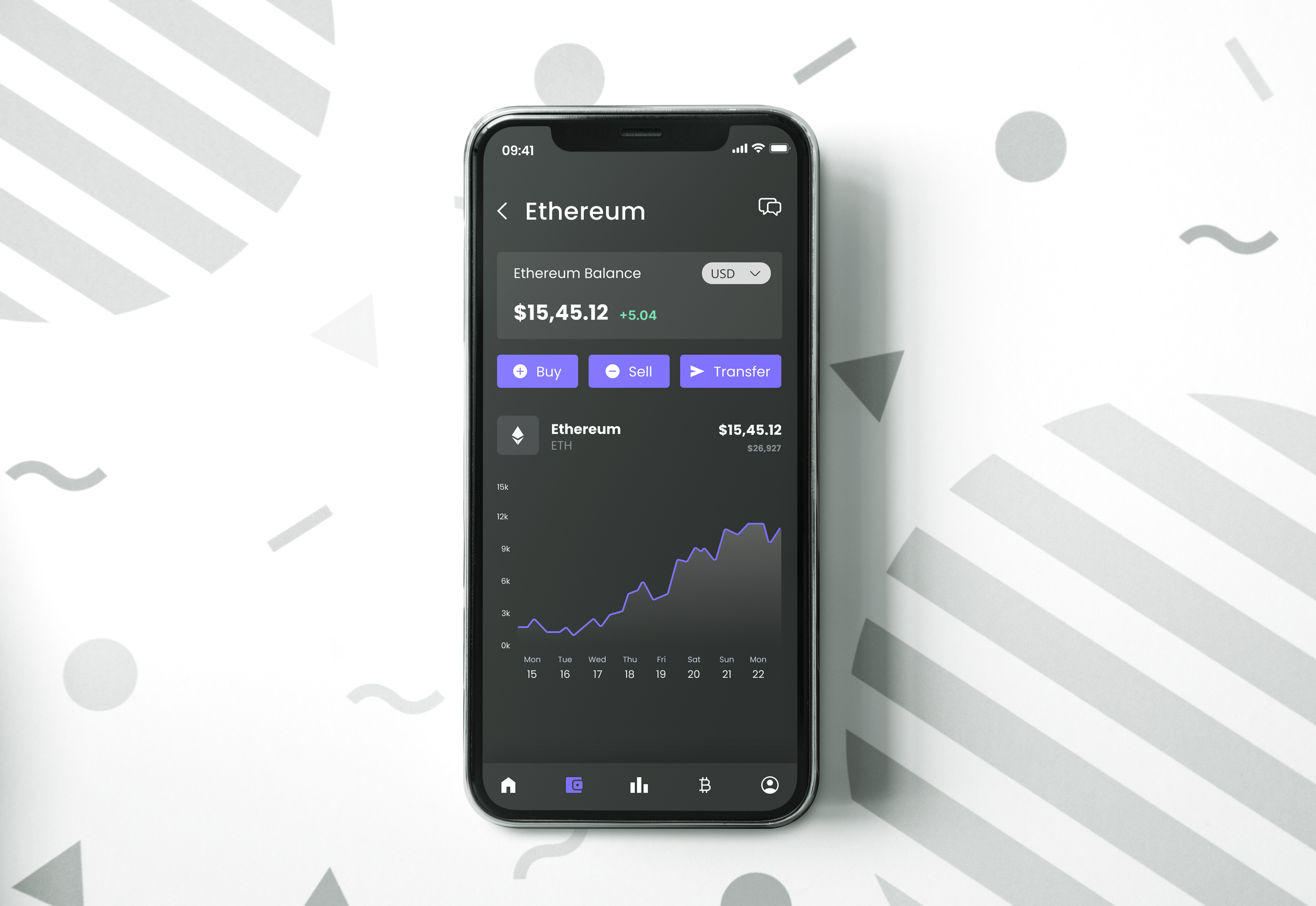 Crypto Wallet App Portfolio Image