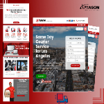 Enhanced UI/UX Design and Website Development for A-1 Courier Portfolio Image