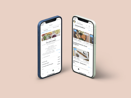 Food ordering app - AAHI Portfolio Image