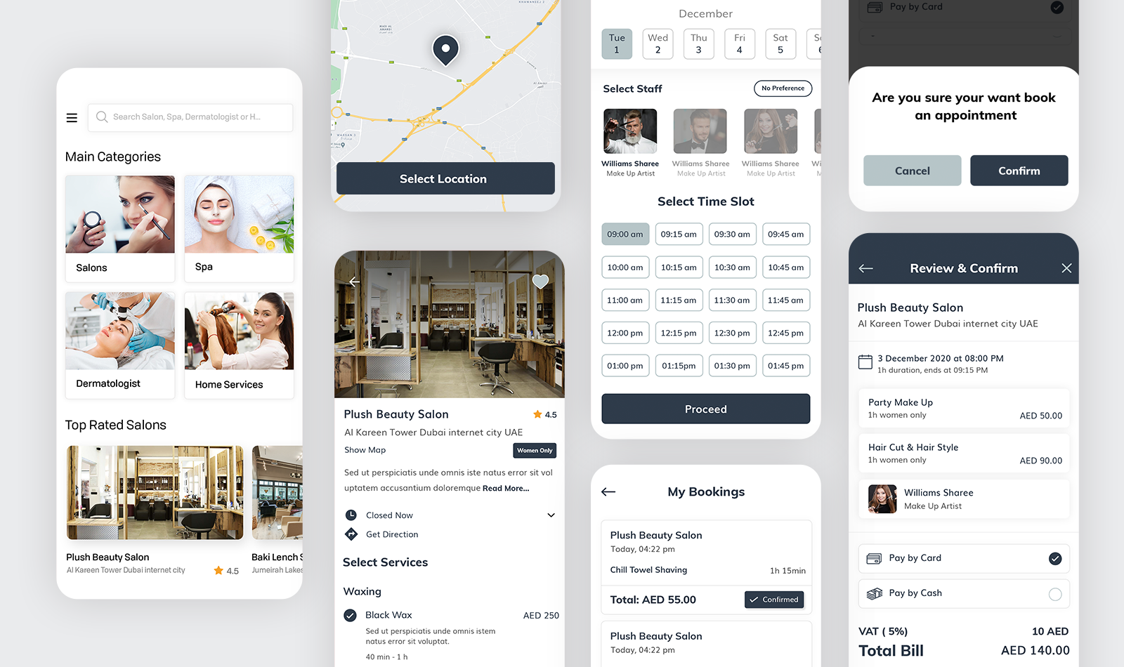 Glamji - Beauty Service Booking Platform Portfolio Image