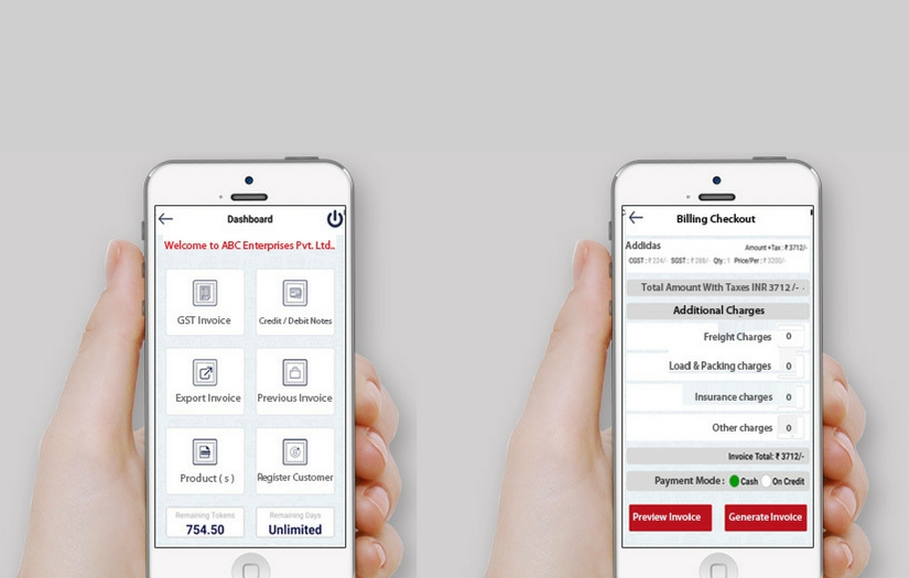 GST Invoice App - Online billing software Portfolio Image