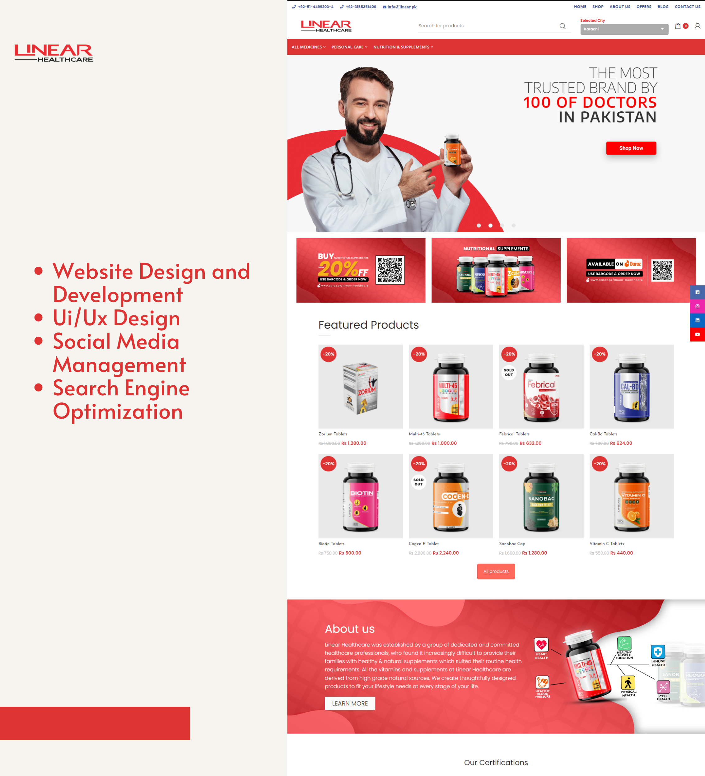 Linear Healthcare Portfolio Image