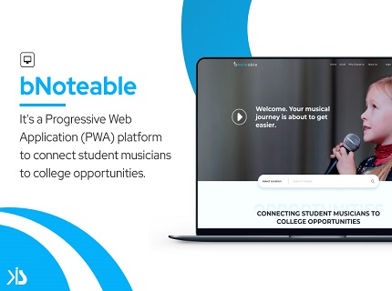 Progressive Web App Development for Student Musician Platform Portfolio Image