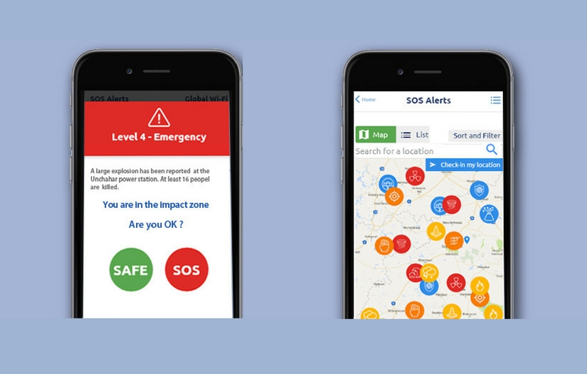 SOS Alert App Portfolio Image