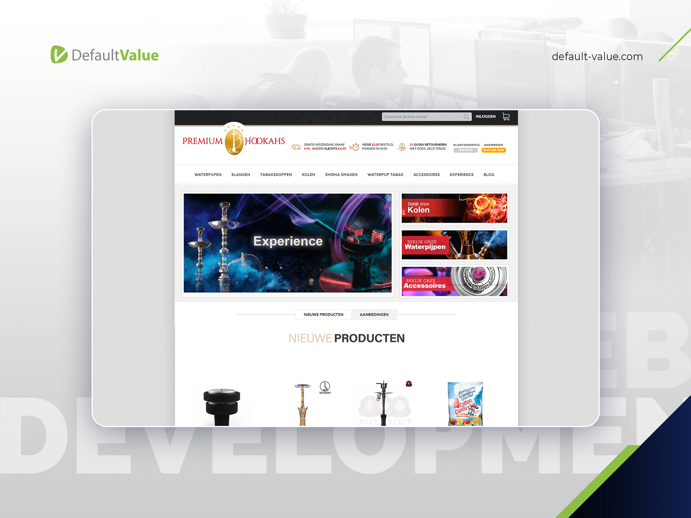 The Premium Hookahs store Portfolio Image