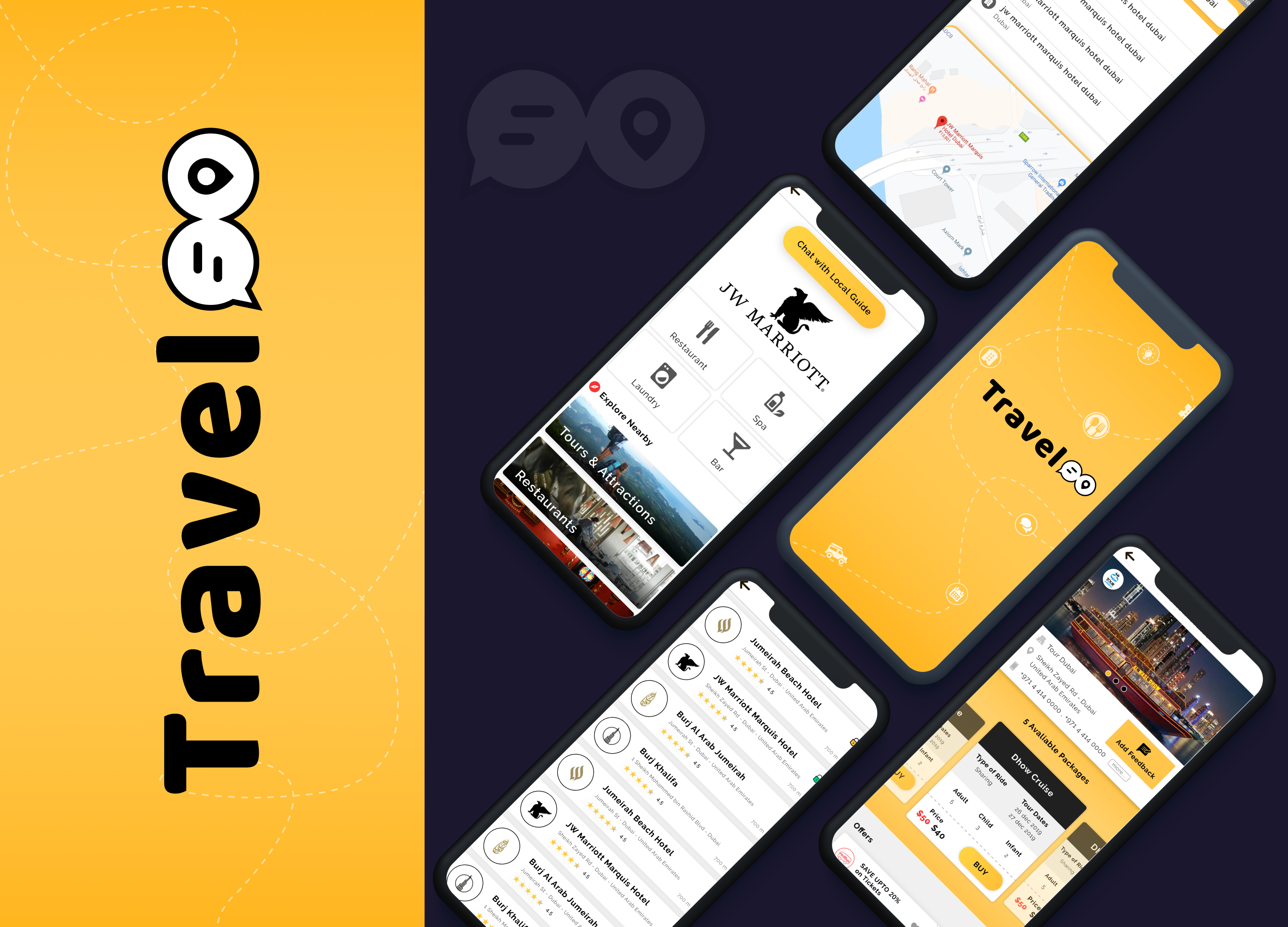 Traveloo - Travel App Portfolio Image