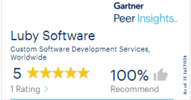 Gartner Peer Insights - Five-star rating Gartner Peer Insights - Five-star rating