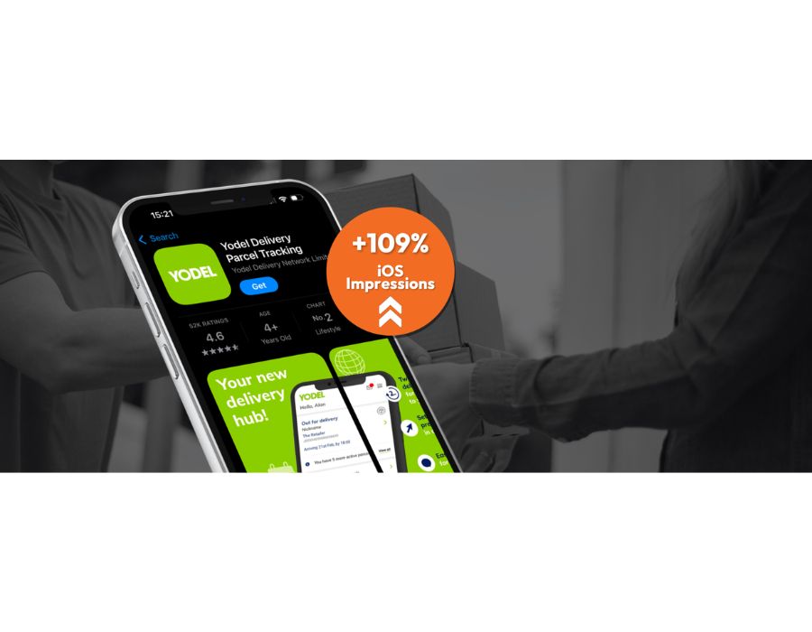 Boosting Yodel Delivery App to Top 3 in the UK iOS Lifestyle Category Portfolio Image