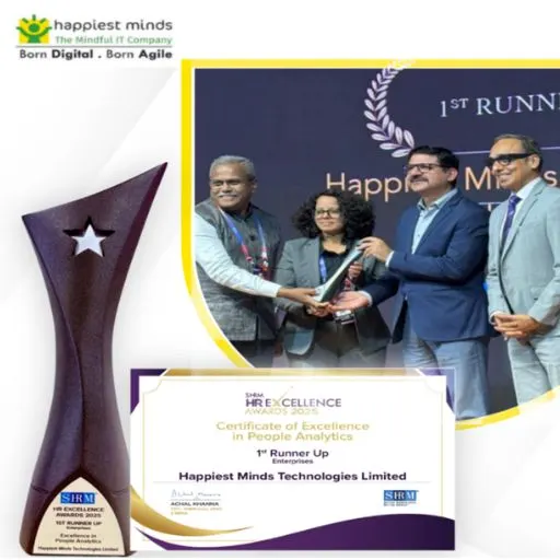 Happiest Minds Recognized for Excellence in People Analytics at the SHRM Excellence Awards 2025 Happiest Minds Recognized for Excellence in People Analytics at the SHRM Excellence Awards 2025