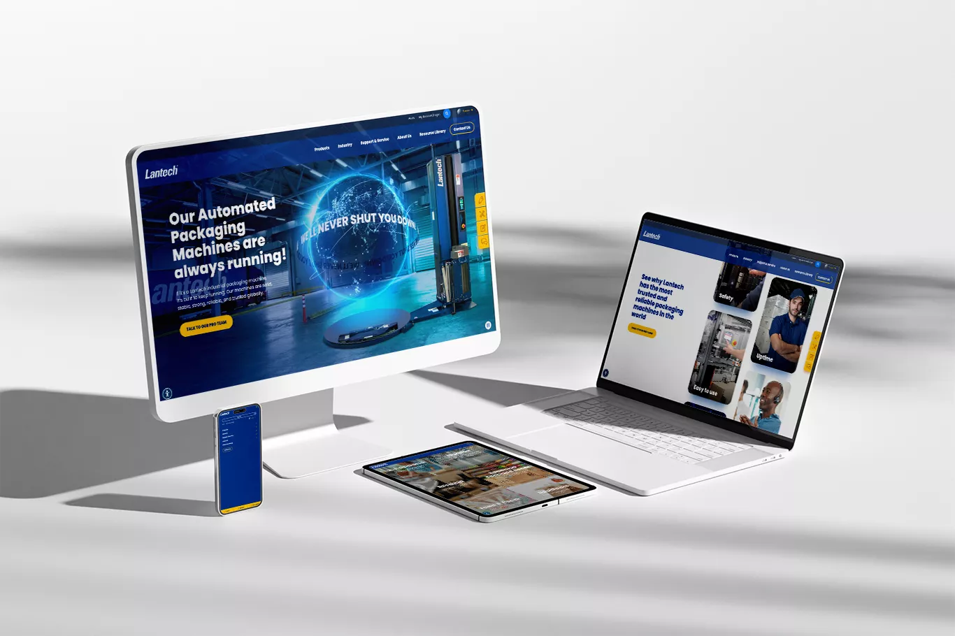 Lantech Website Redesign for Global Growth Portfolio Image