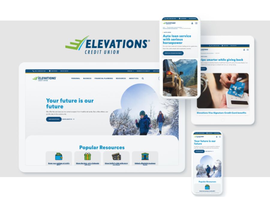 Digital Experience Transformation for Elevations Credit Union Portfolio Image