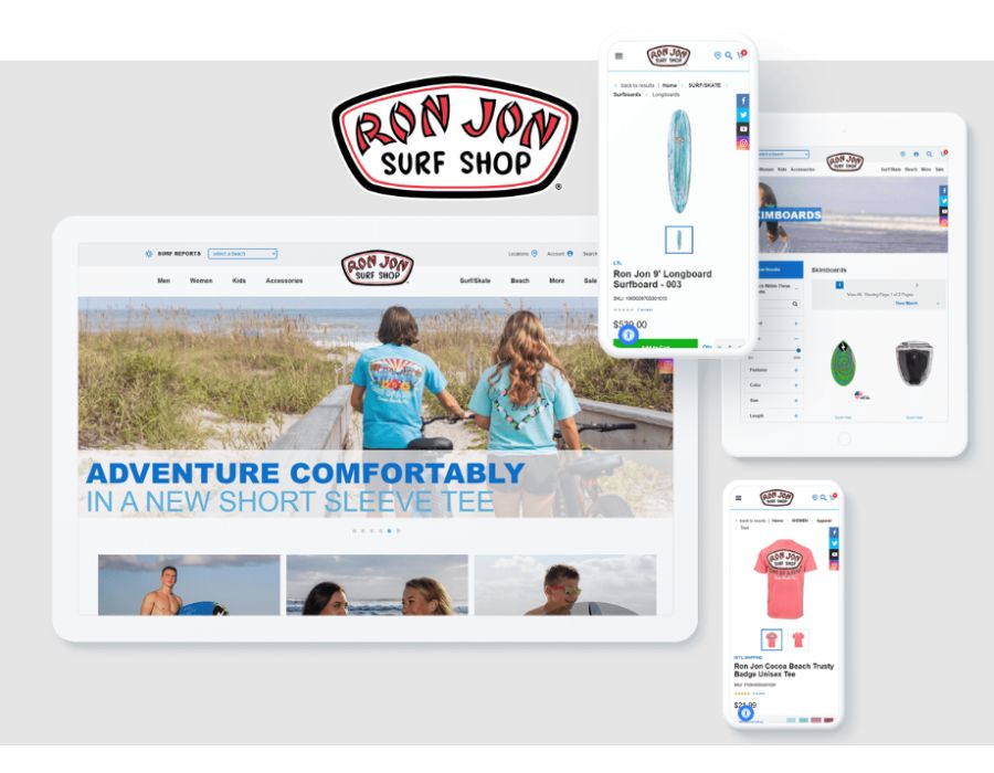 E-commerce Transformation for Ron Jon Surf Shop Portfolio Image