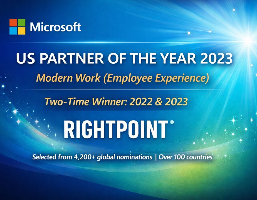 Rightpoint Named Microsoft’s 2022 US Partner of the Year for Employee Experience Rightpoint Named Microsoft’s 2022 US Partner of the Year for Employee Experience