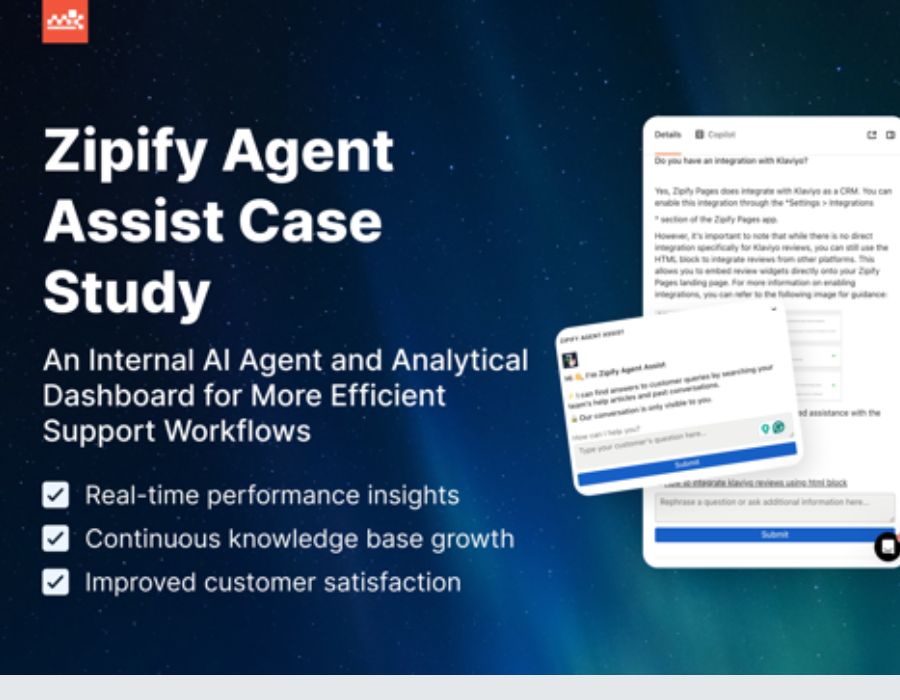 Zipify Agent Assist Portfolio Image