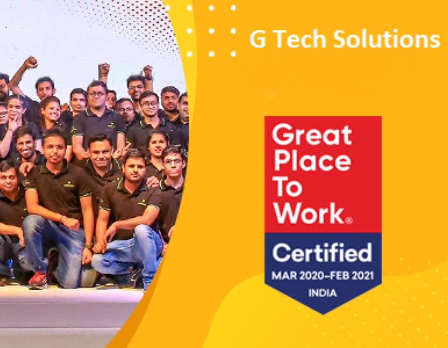 G Tech Solutions is Great Place to Work- Certified