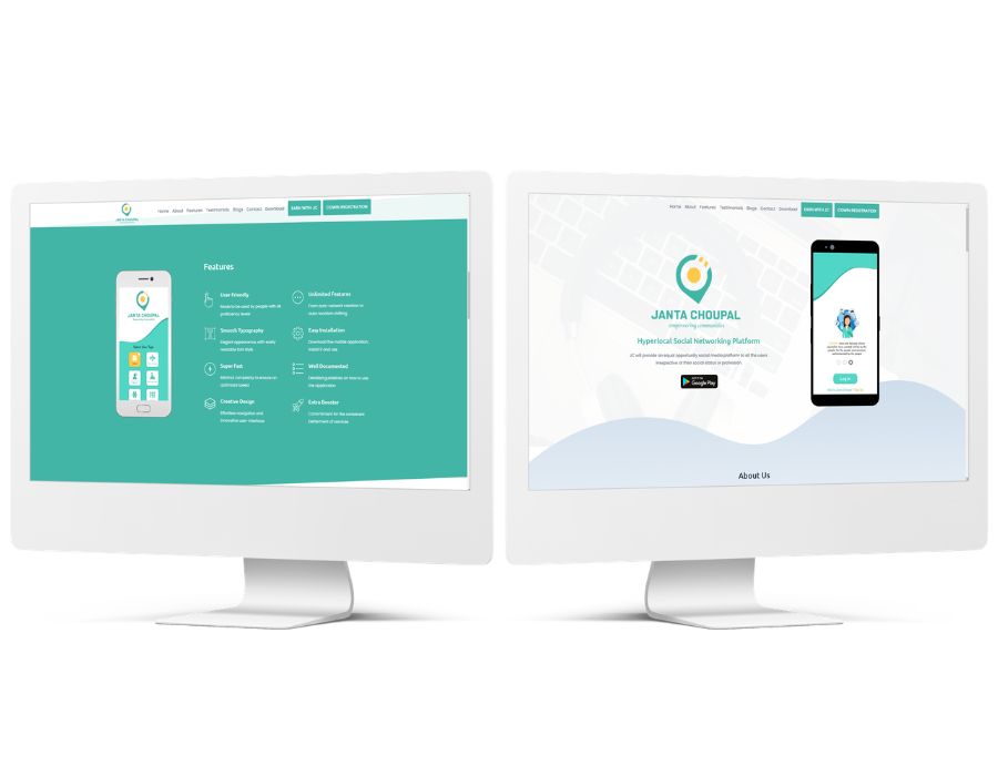 Janta Choupal – Socio-Political Social Media Platform Portfolio Image