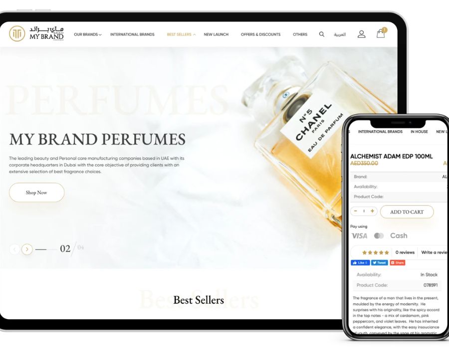 My Brand Perfumes Portfolio Image