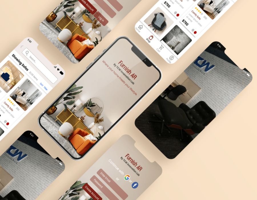AR Furniture Visualization & Shopping App Portfolio Image